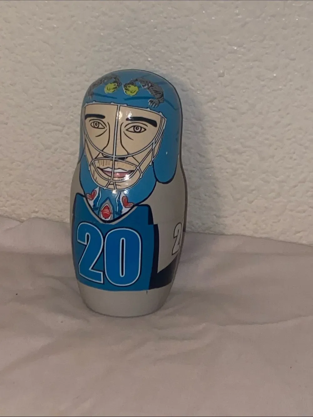 HP Branded Blue and Gray Collectible Nesting Doll